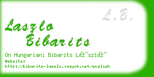 laszlo bibarits business card